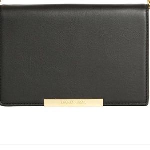 NWT Michael Kors Lana black wallet clutch